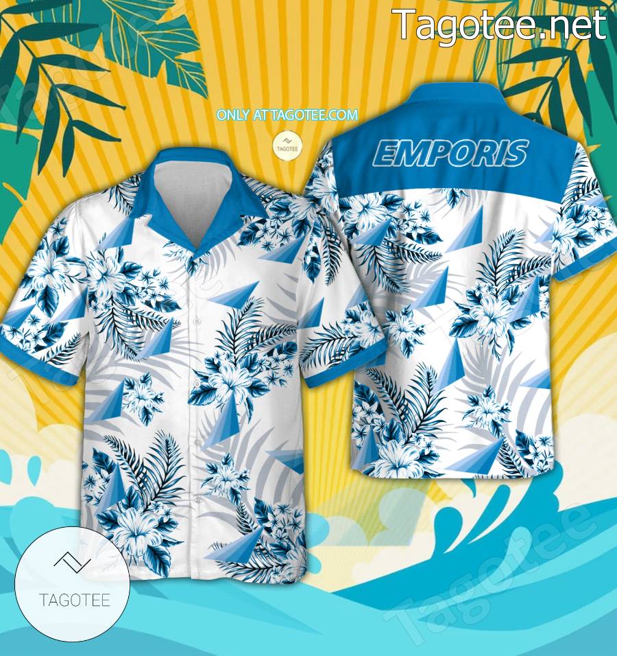 Emporis Logo Hawaiian Shirt And Shorts - BiShop