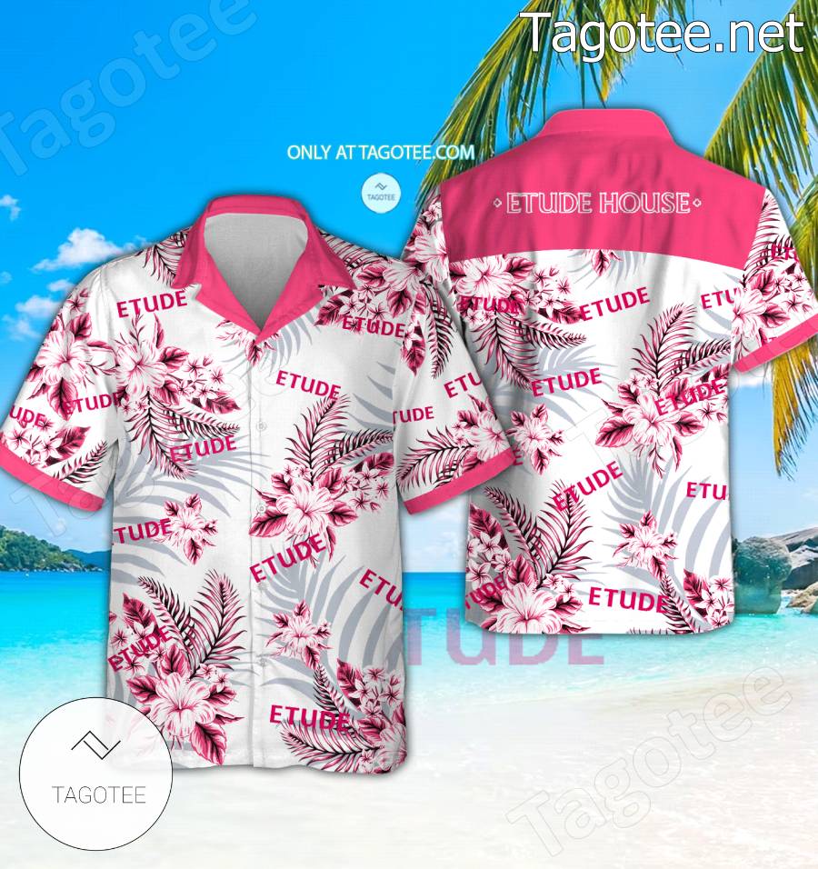 Etude House Logo Hawaiian Shirt And Shorts - BiShop