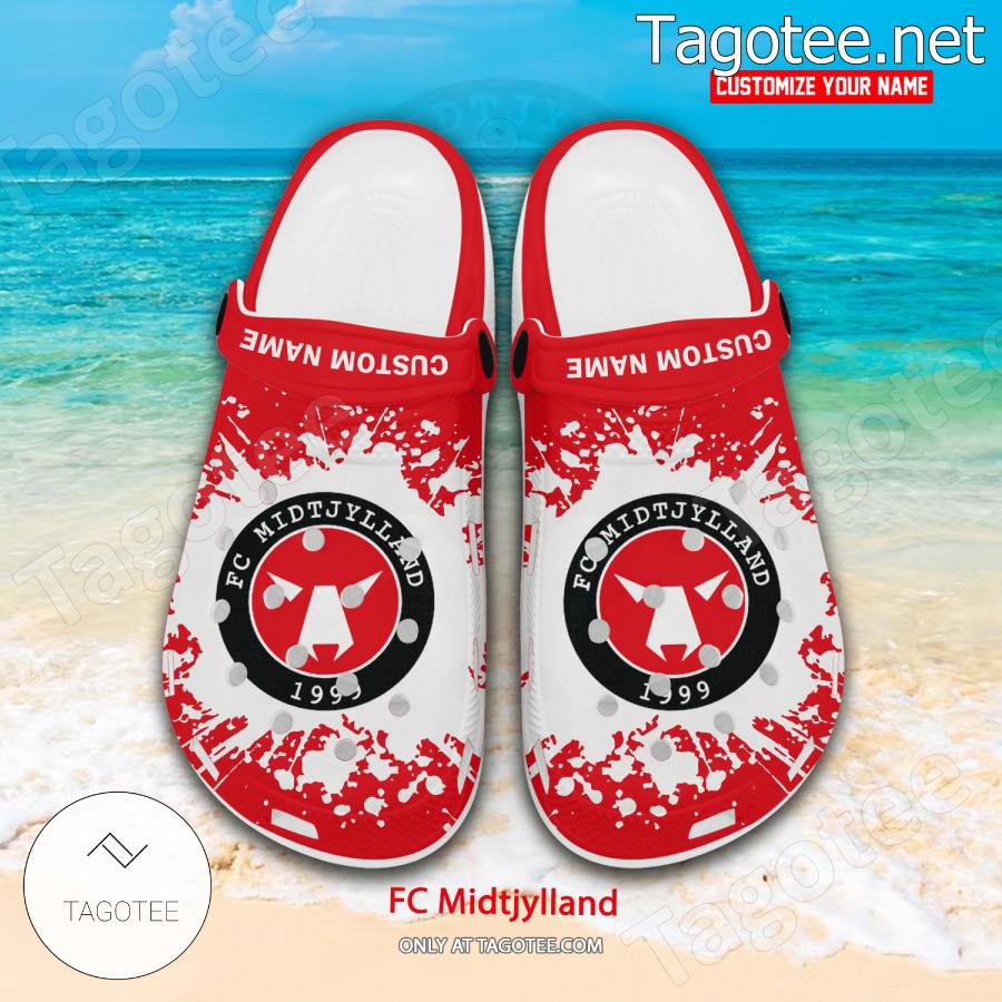 FC Midtjylland Logo Custom Crocs Clogs - BiShop a