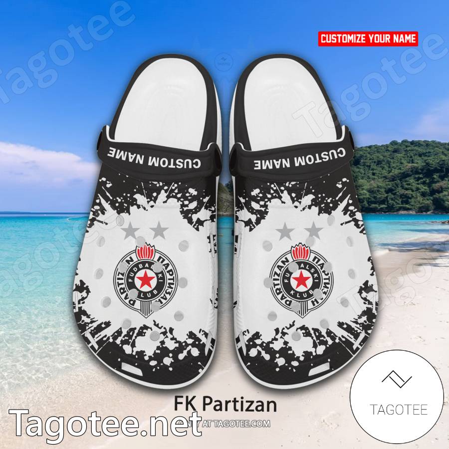FK Partizan Custom Crocs Clogs - BiShop a