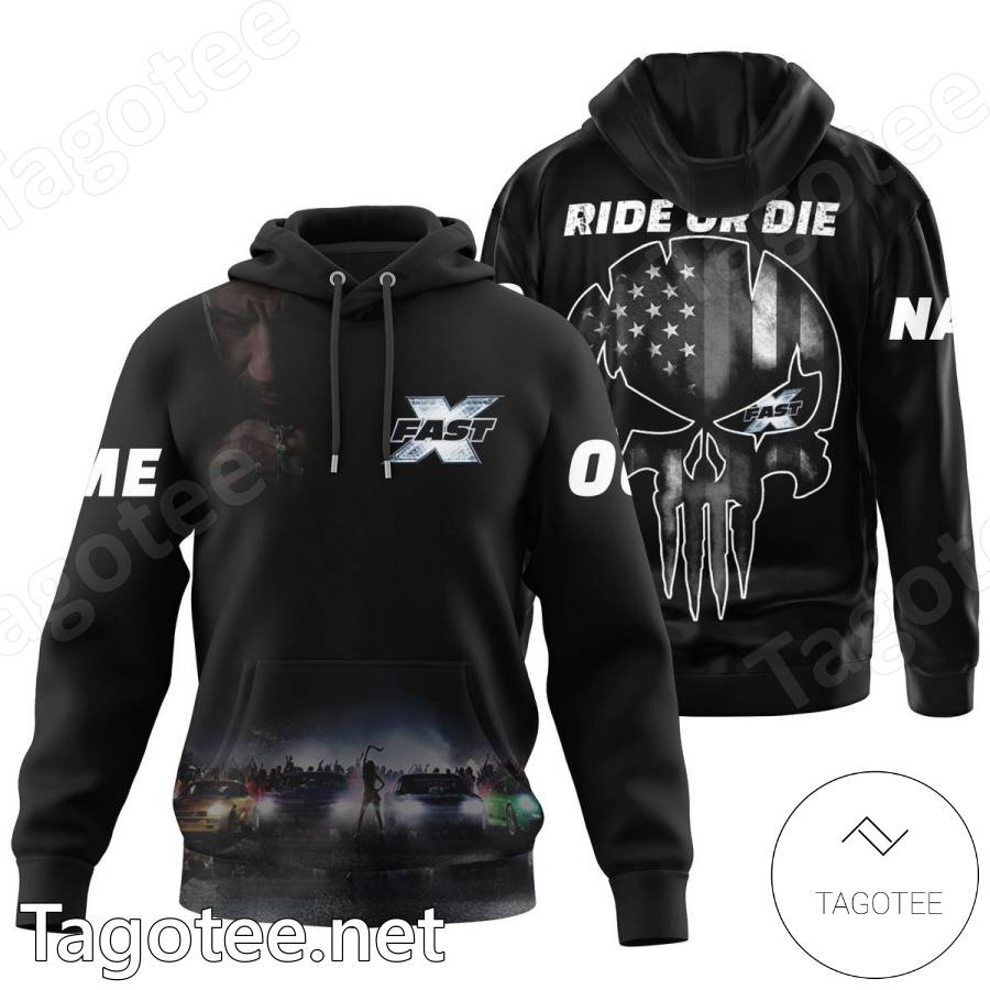 Fast And Furious X Skull American Flag Personalized T-shirt, Hoodie b
