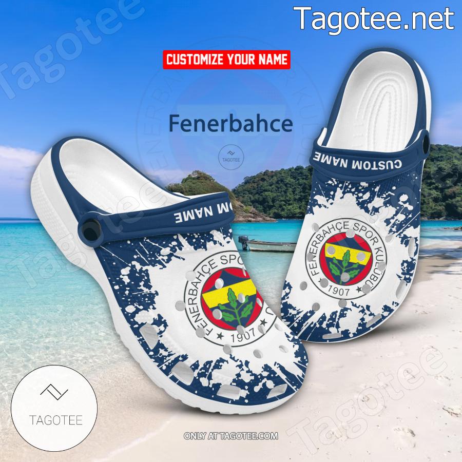 Fenerbahce Logo Custom Crocs Clogs - BiShop