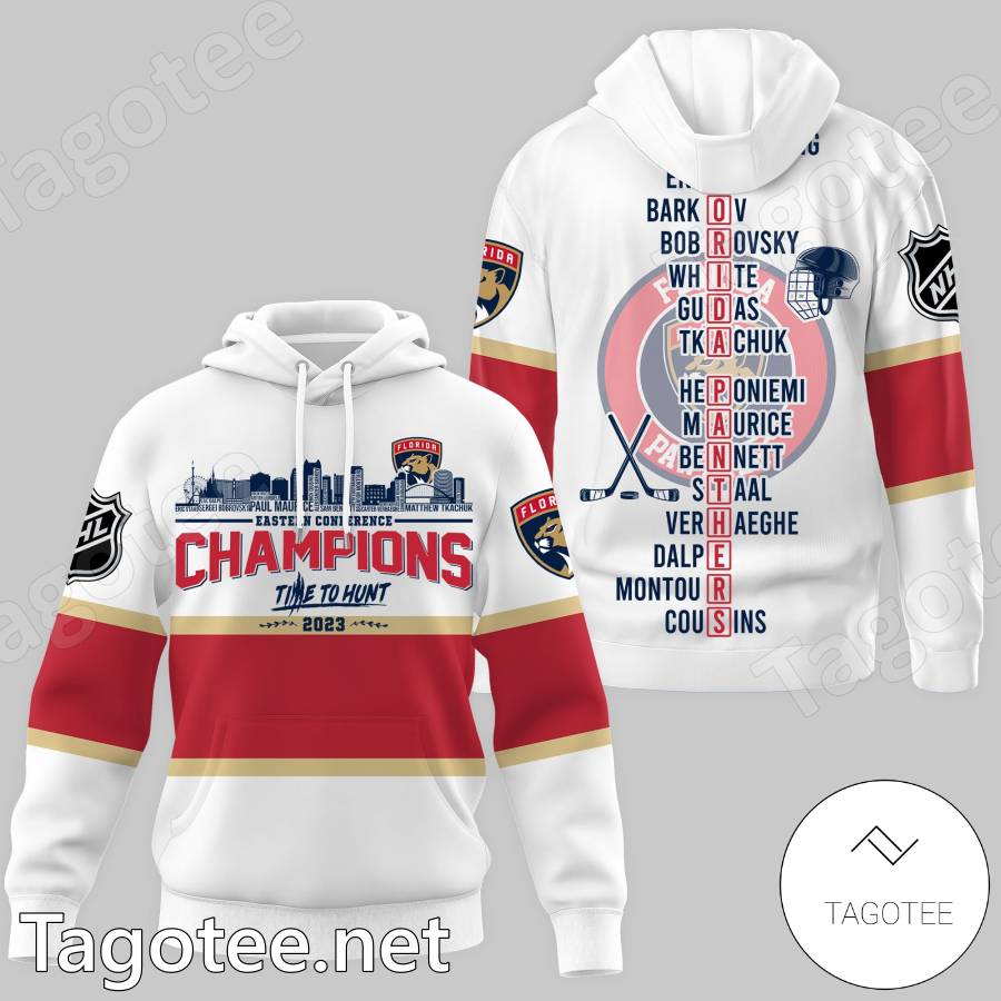Florida Panthers Eastern Conference Champions Time To Hunt 2023 Players Name T-shirt, Hoodie a