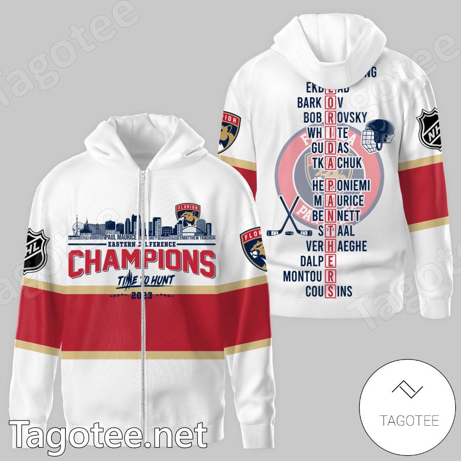 Florida Panthers Eastern Conference Champions Time To Hunt 2023 Players Name T-shirt, Hoodie b