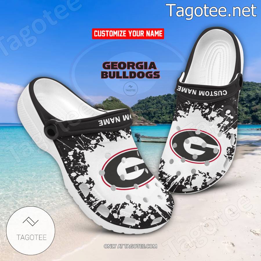 Georgia Bulldogs Logo Custom Crocs Clogs - BiShop