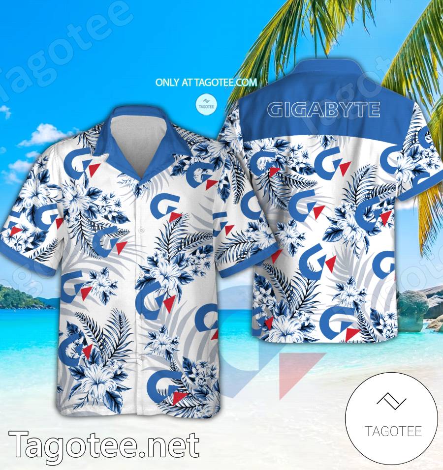 Gigabyte Technology Logo Hawaiian Shirt And Shorts - EmonShop