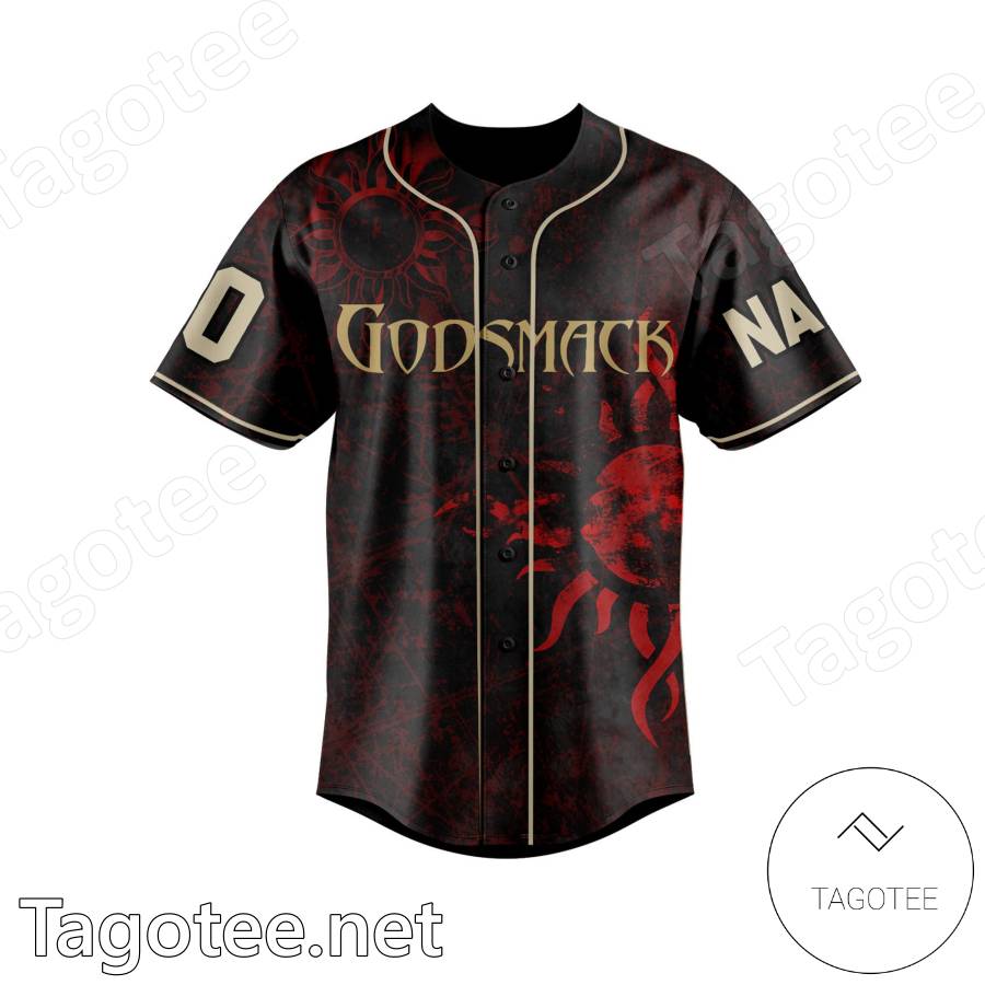 Red And Yellow Dragon Skull - Personalized Skull Baseball Jersey