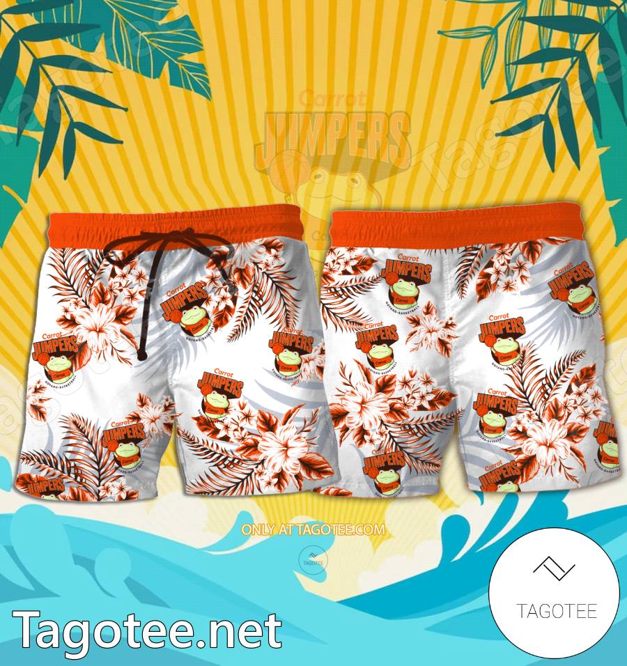 Goyang Carrot Jumpers Logo Hawaiian Shirt And Shorts - EmonShop a