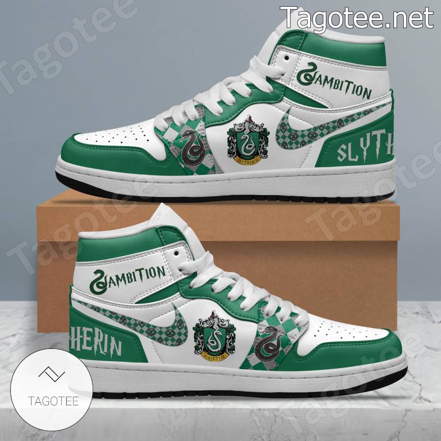 Harry Potter Slytherin Ambition Air Jordan High Top Shoes Tagotee