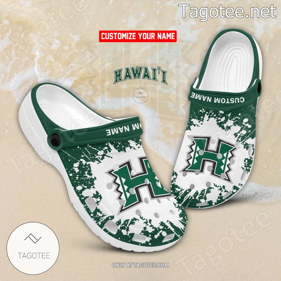 Hawaii Logo Custom Crocs Clogs - BiShop