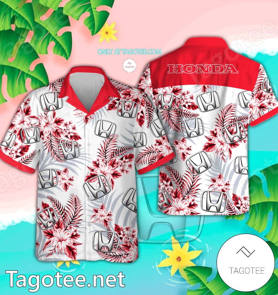 Honda Logo Hawaiian Shirt And Shorts - EmonShop