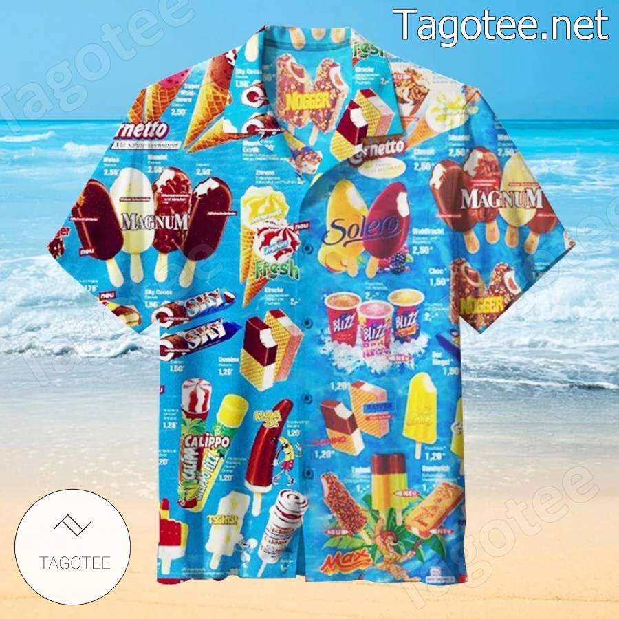 Ice Cream Unisex Hawaiian Shirt - Tagotee
