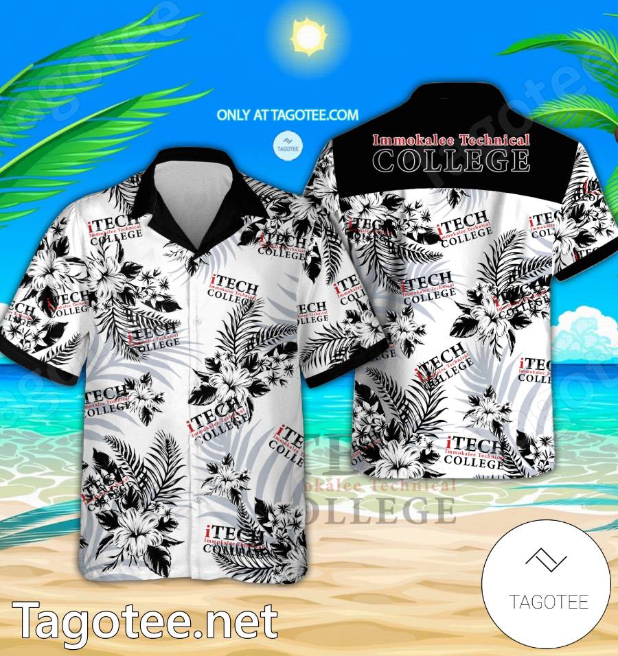 Immokalee Technical College Logo Hawaiian Shirt And Shorts - EmonShop