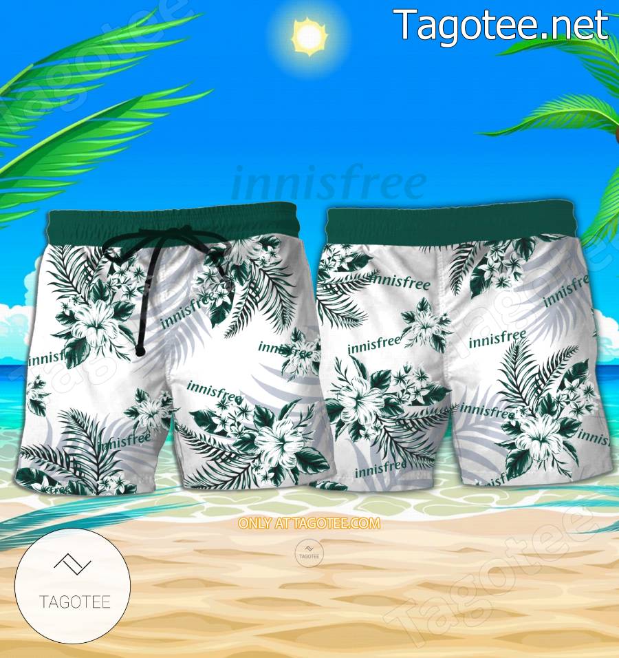Innisfree Cosmetic Logo Hawaiian Shirt And Shorts - BiShop a