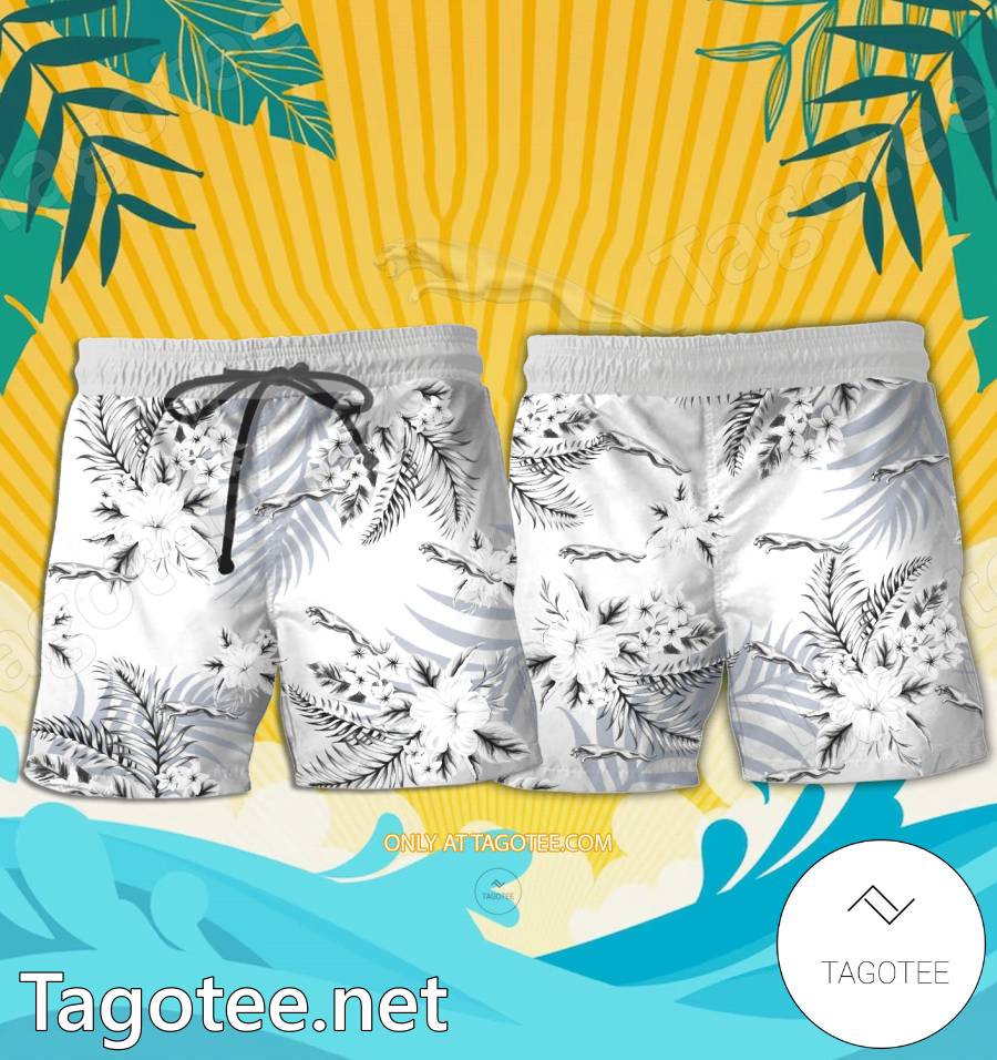 Jaguar Logo Hawaiian Shirt And Shorts - EmonShop a