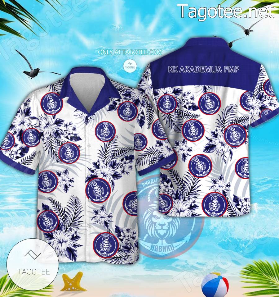 KK Akademija FMP Logo Hawaiian Shirt And Shorts - EmonShop