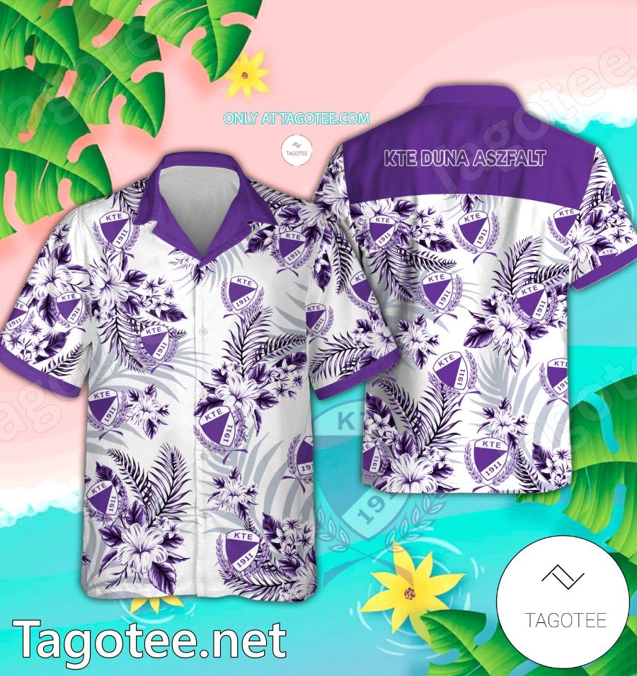 KTE-Duna Aszfalt Logo Hawaiian Shirt And Shorts - EmonShop