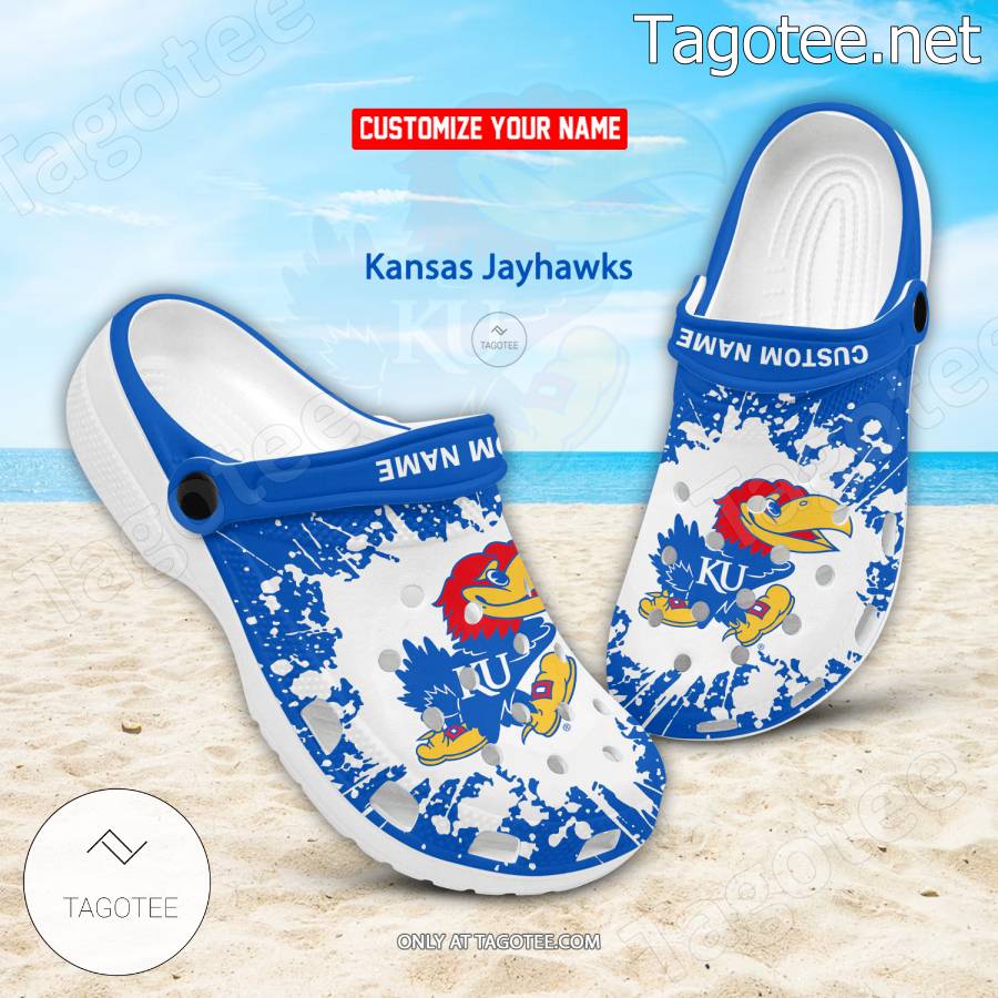 Kansas Jayhawks Logo Custom Crocs Clogs - BiShop