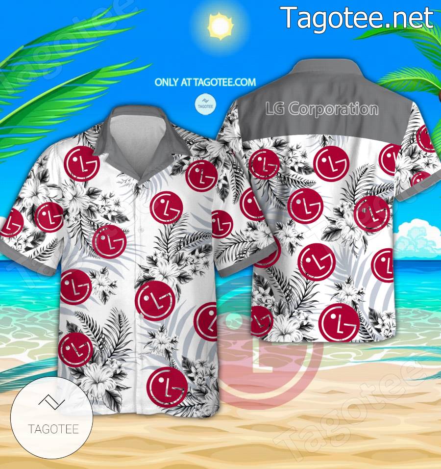 LG Corporation Logo Hawaiian Shirt And Shorts - BiShop