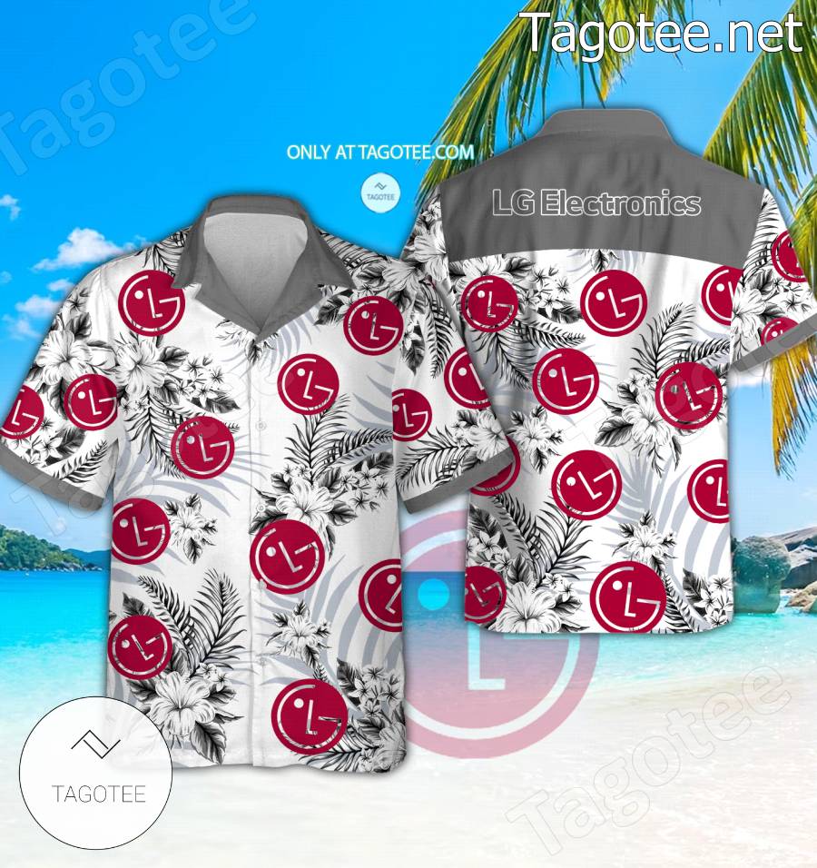 LG Electronics Logo Hawaiian Shirt And Shorts - BiShop
