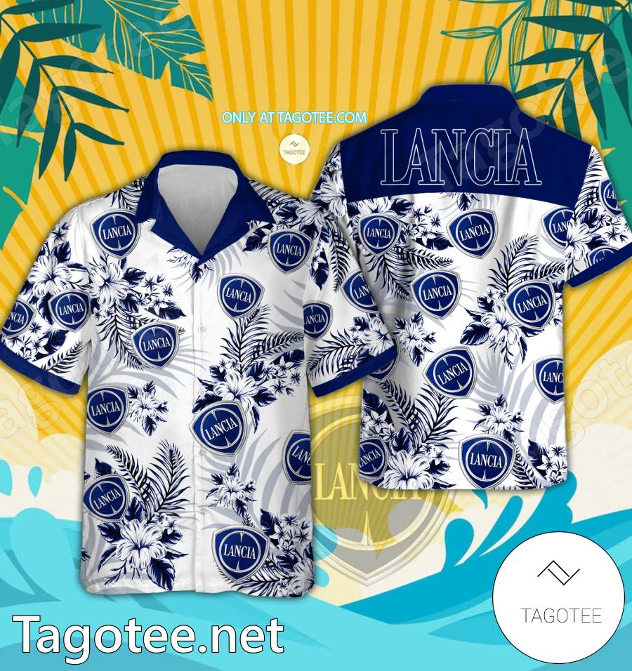 Lancia Logo Hawaiian Shirt And Shorts - EmonShop
