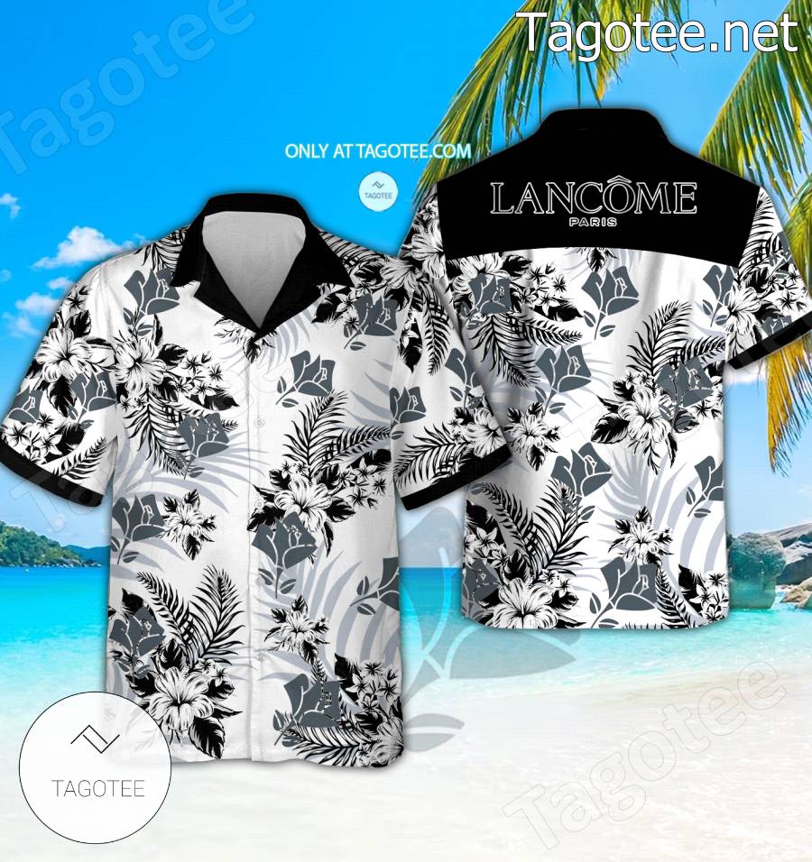 Lancôme Logo Hawaiian Shirt And Shorts - BiShop