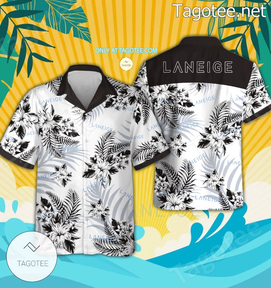 Laneige Logo Hawaiian Shirt And Shorts - BiShop