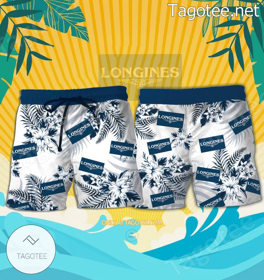 Longines Watch Logo Hawaiian Shirt And Shorts - BiShop a