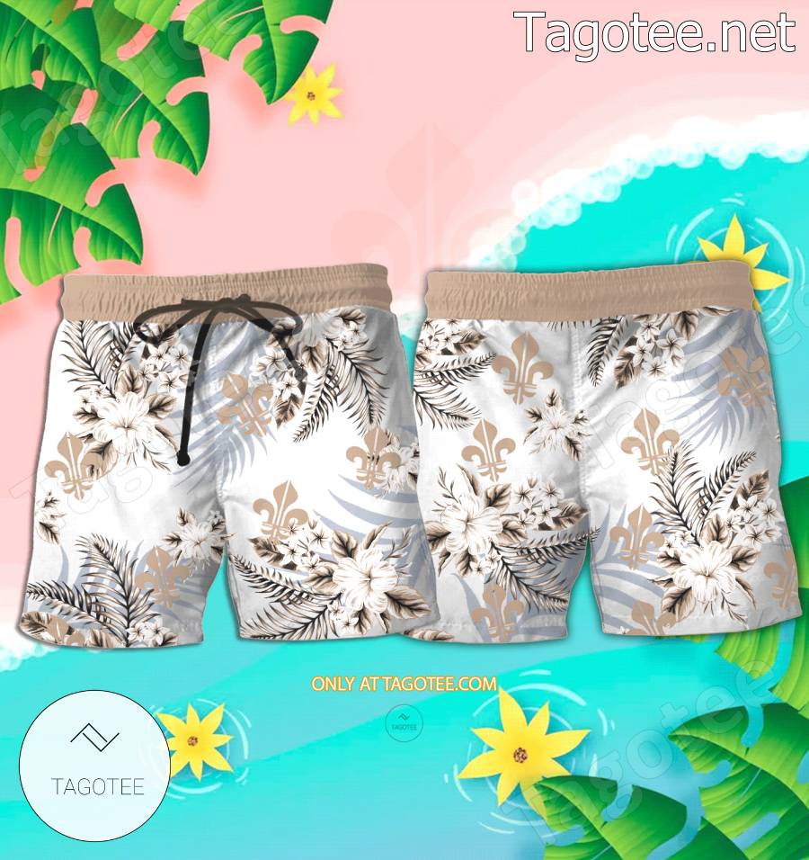 Louis Moinet Logo Hawaiian Shirt And Shorts - BiShop a