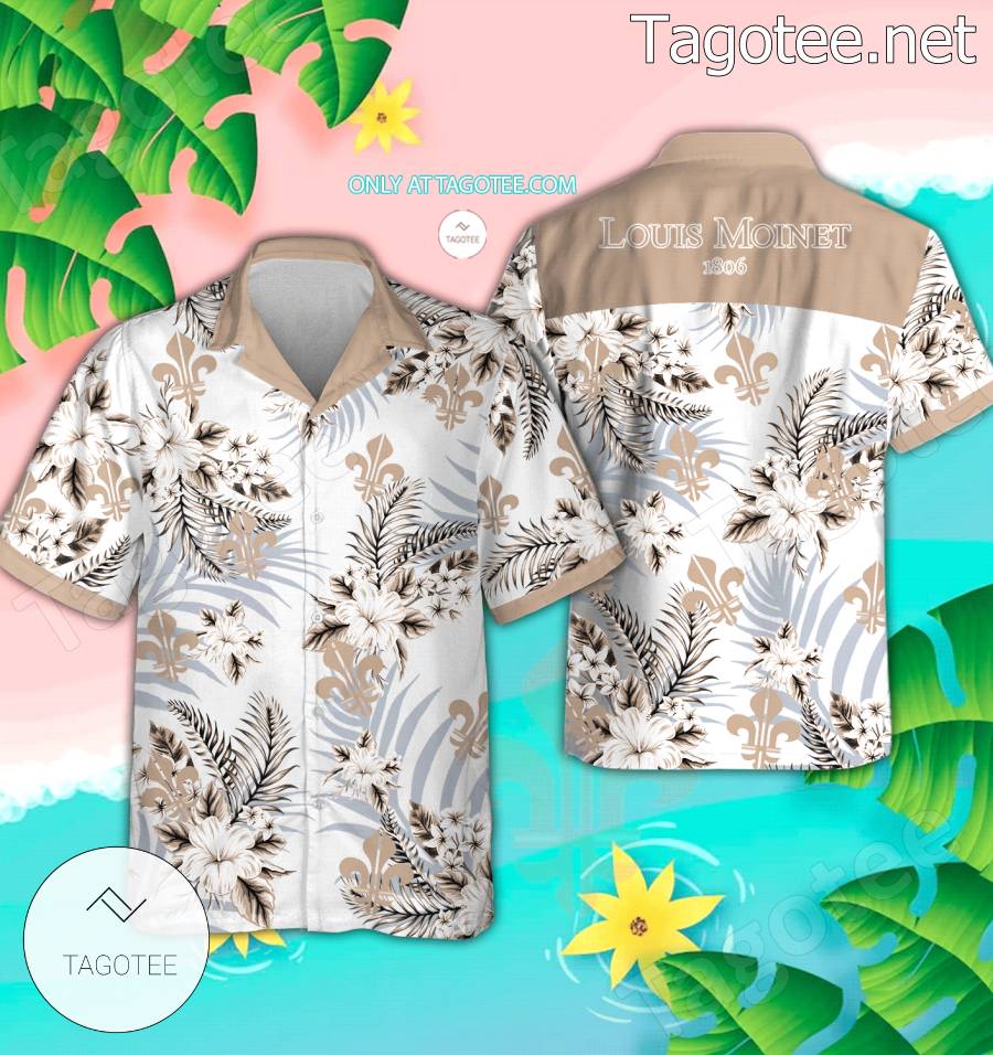 Louis Moinet Logo Hawaiian Shirt And Shorts - BiShop