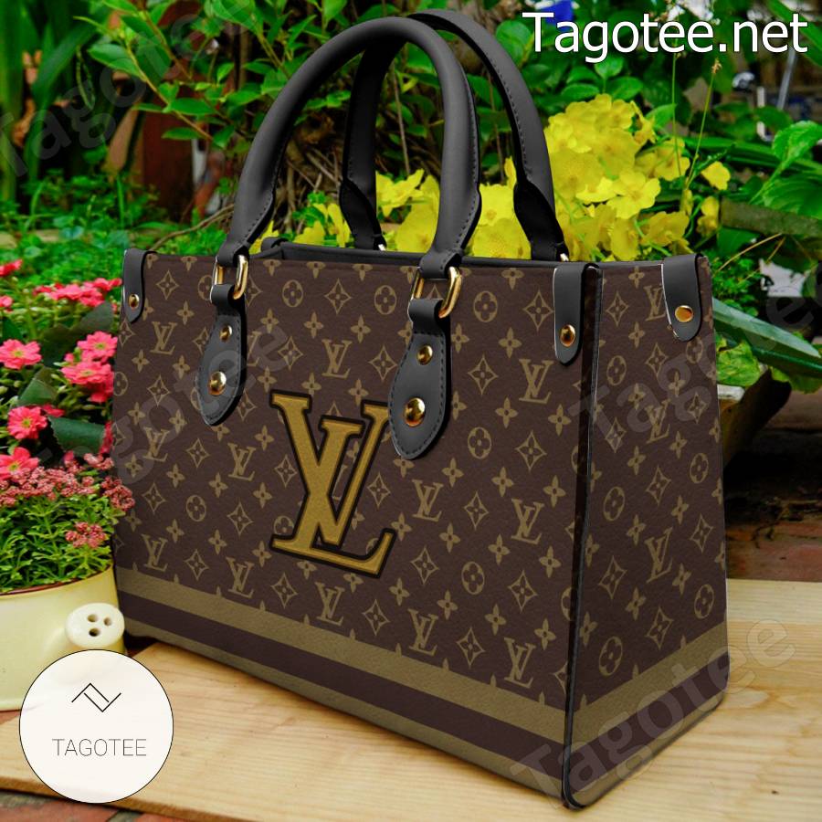 Louis Vuitton Logo Center Monogram Dark Brown Handbag - Tagotee