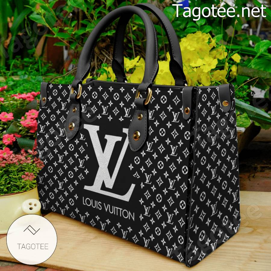 Louis Vuitton Monogram With White Big Logo Center Black Round Rug - Tagotee