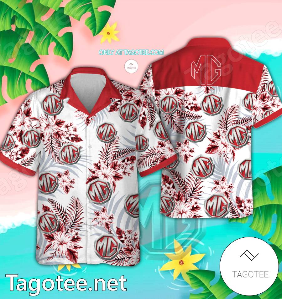 MG Logo Hawaiian Shirt And Shorts - EmonShop