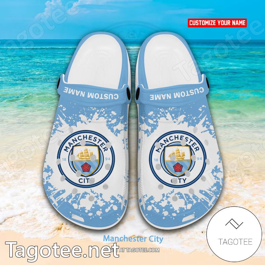Manchester City Custom Crocs Clogs - BiShop a