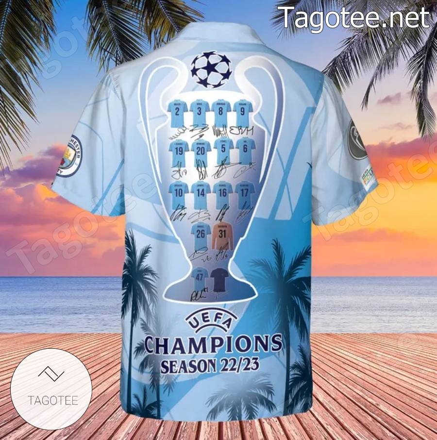 Manchester City UEFA Champions League 2023 3D T-Shirt