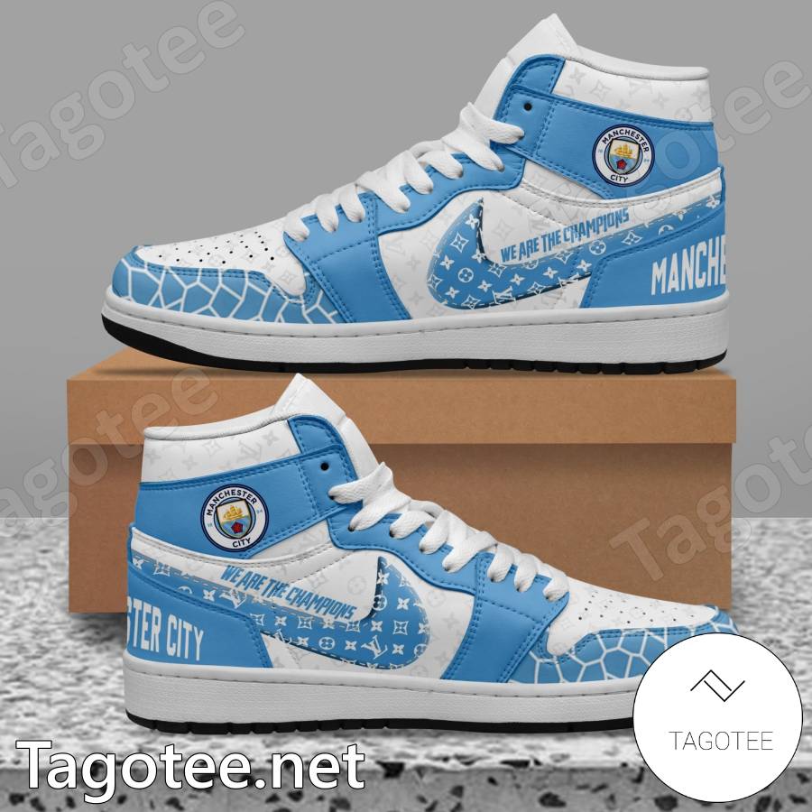 Manchester City We Are The Champions Louis Vuitton Air Jordan High