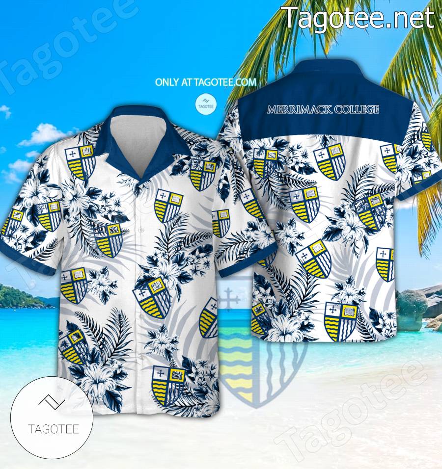 Merrimack College Hawaiian Shirt And Shorts - BiShop