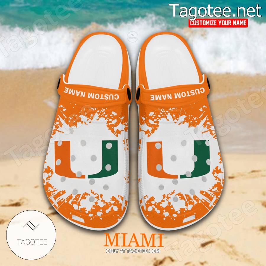 Miami (FL) Logo Custom Crocs Clogs - BiShop a
