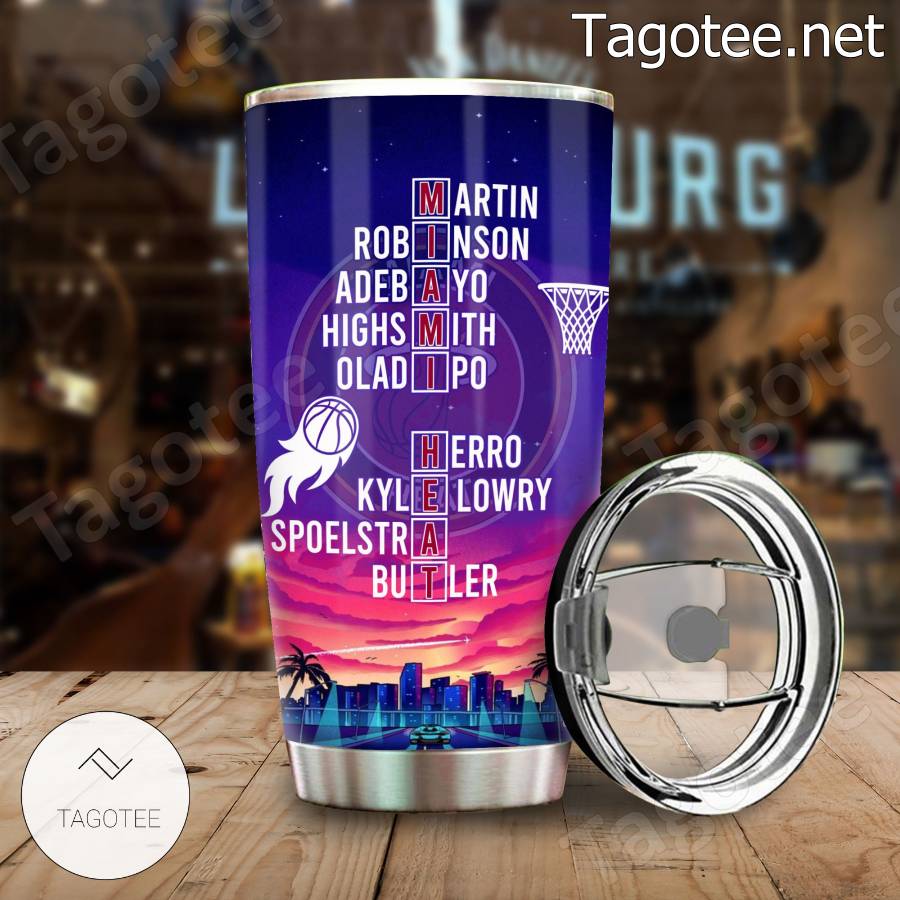 Miami Heat Nba 2023 Eastern Conference Champions Players Name Tumbler a
