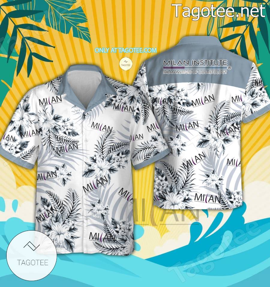 Milan Institute Logo Hawaiian Shirt And Shorts - BiShop