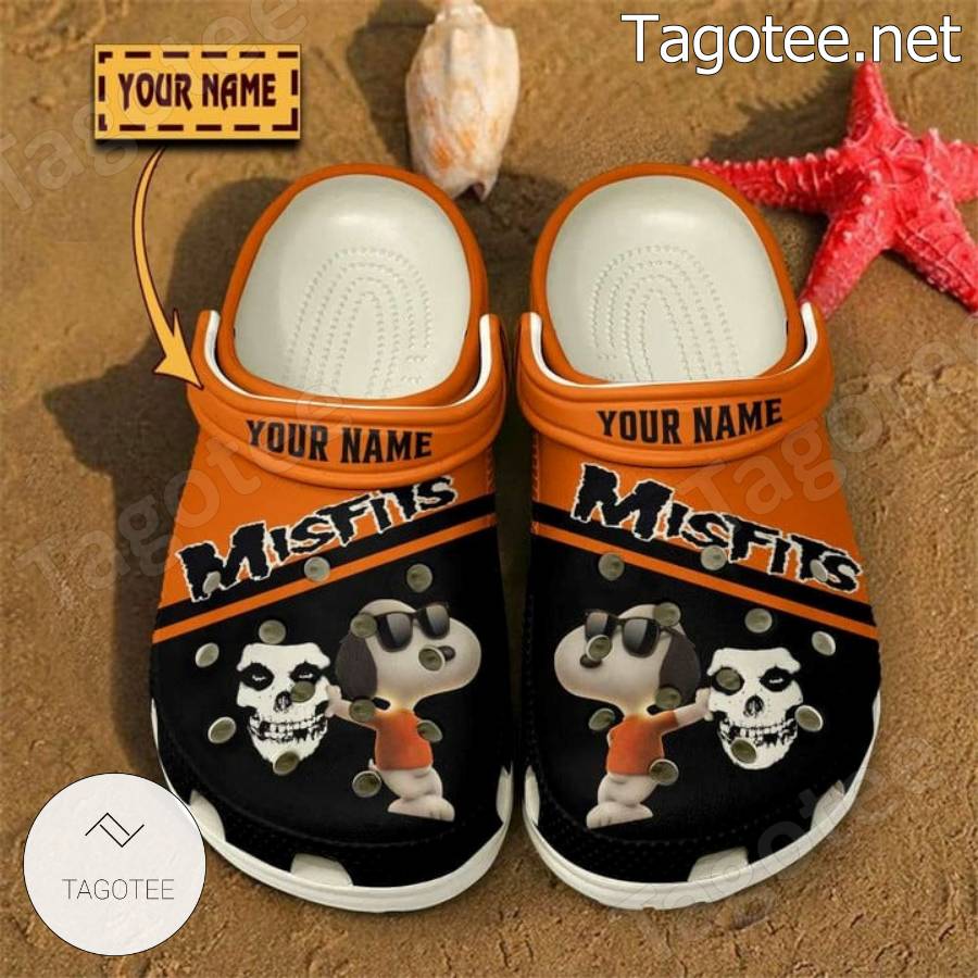 Misfits Snoopy Music Personalized Crocs Clogs