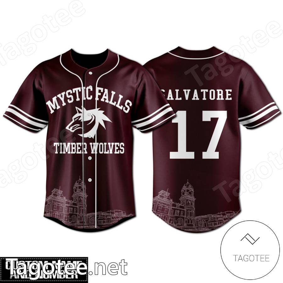 Mystic Falls Timberwolves Personalized Baseball Jersey