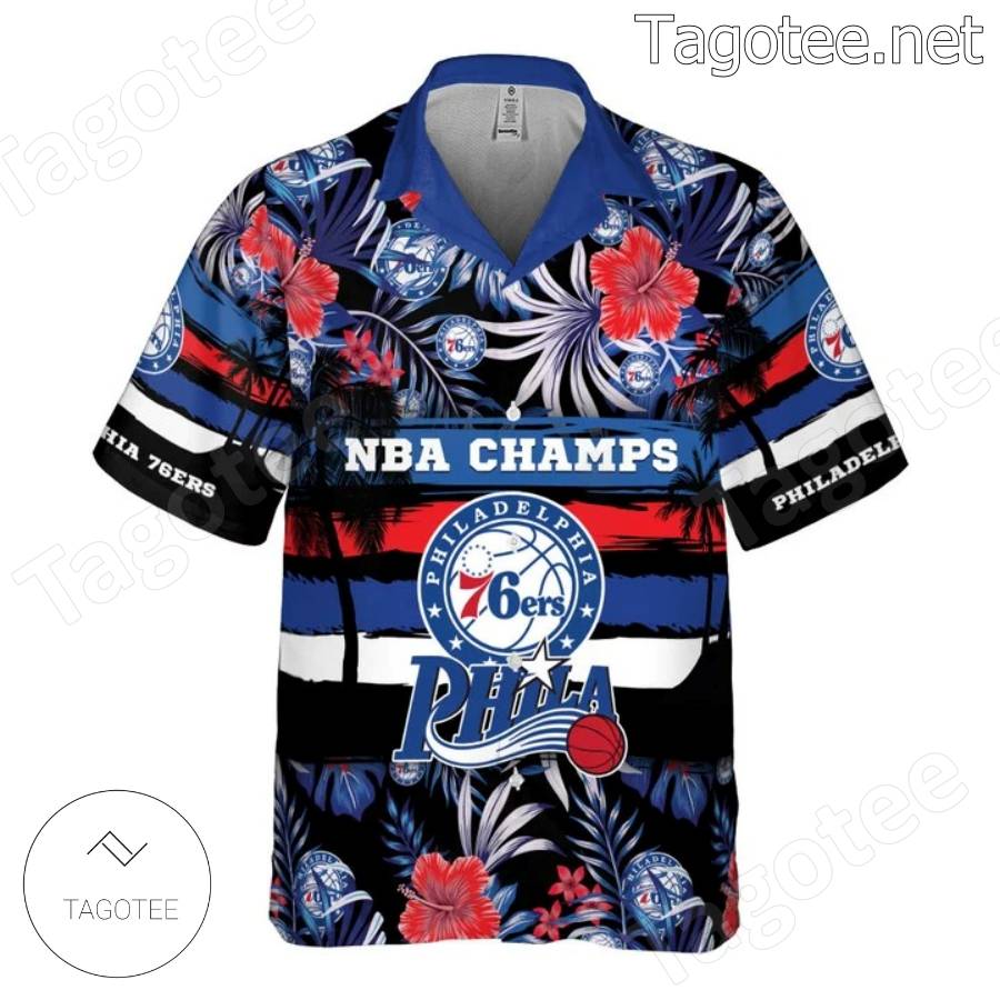Nba Champs Philadelphia 76ers Hawaiian Shirt a