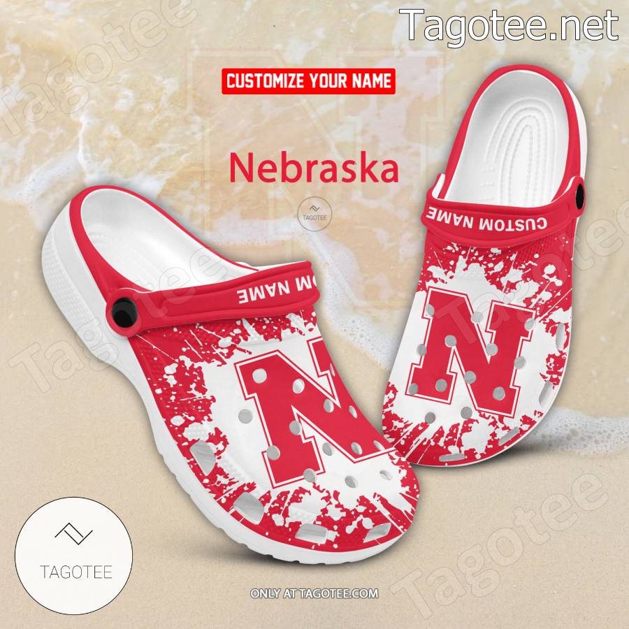 Nebraska Logo Custom Crocs Clogs - BiShop