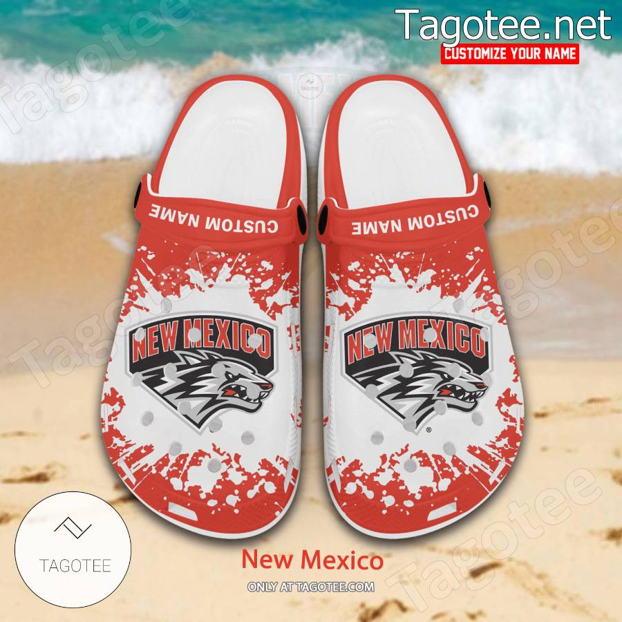 New Mexico Logo Custom Crocs Clogs - BiShop a