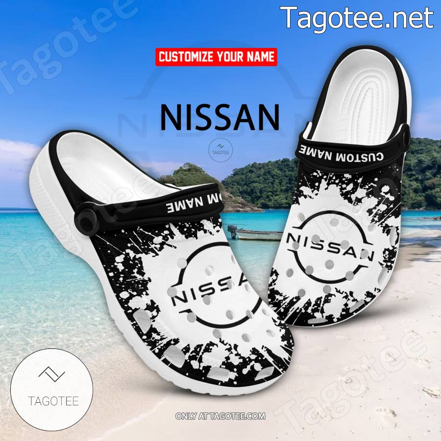 Nissan Car Logo Crocs Clogs - BiShop