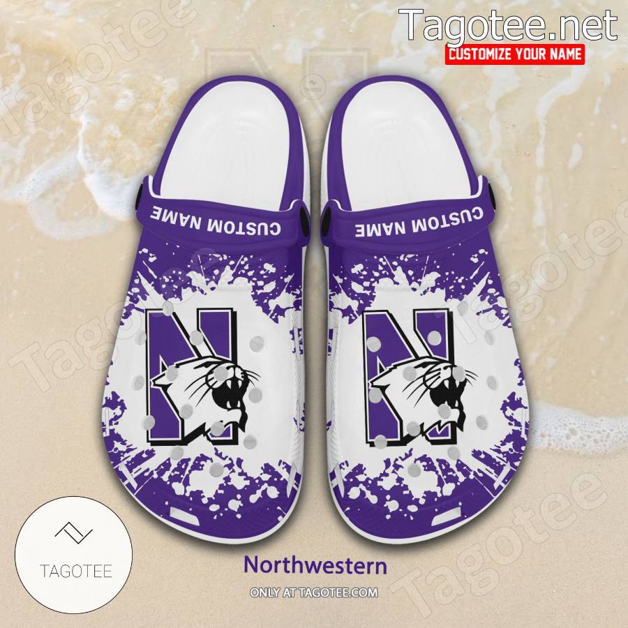 Northwestern Logo Custom Crocs Clogs - BiShop a