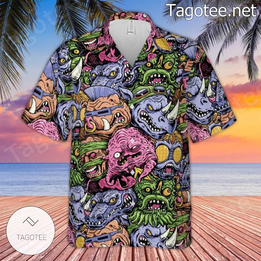 Nostalgic Villains Teenage Mutant Ninja Turtles Derek Deal Hawaiian Shirt b