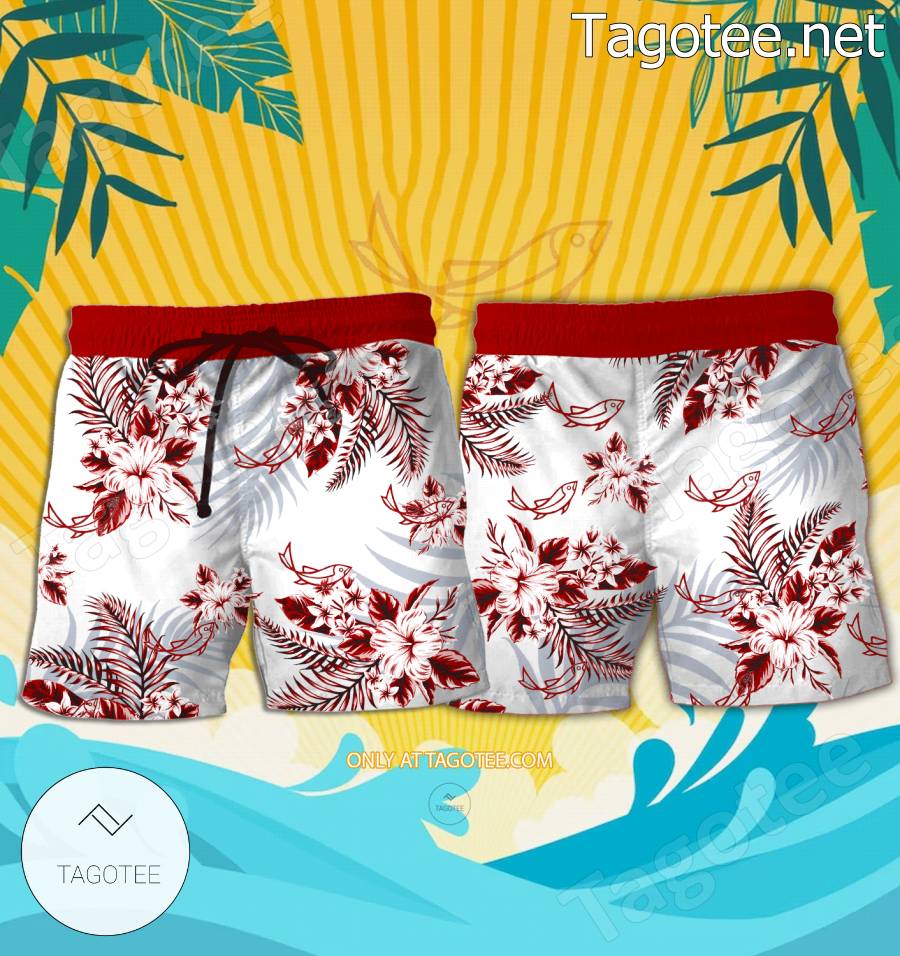 Ogival Watch Logo Hawaiian Shirt And Shorts - BiShop a