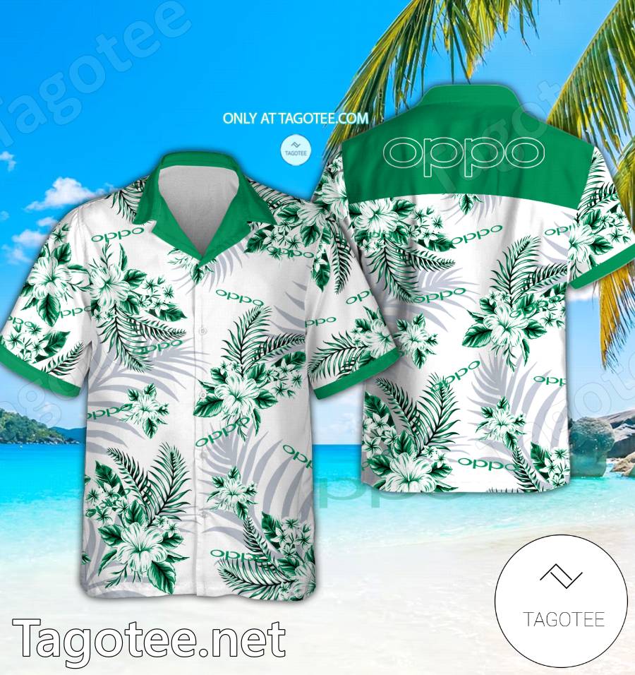 Oppo Logo Hawaiian Shirt And Shorts - EmonShop